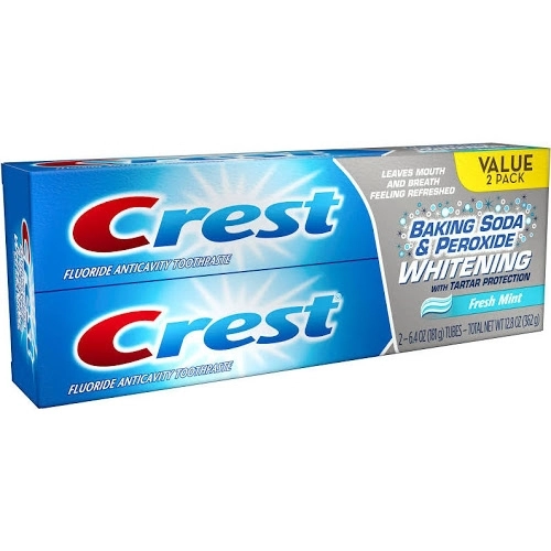2x Crest Peroxide Whitening toothpaste 161g